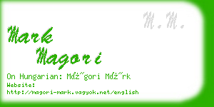 mark magori business card